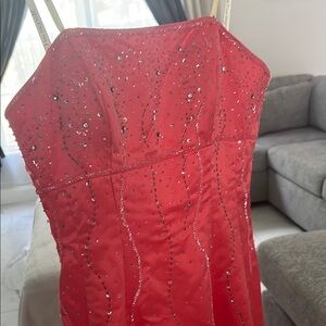 Morgan & Co. Red Sequin Dress